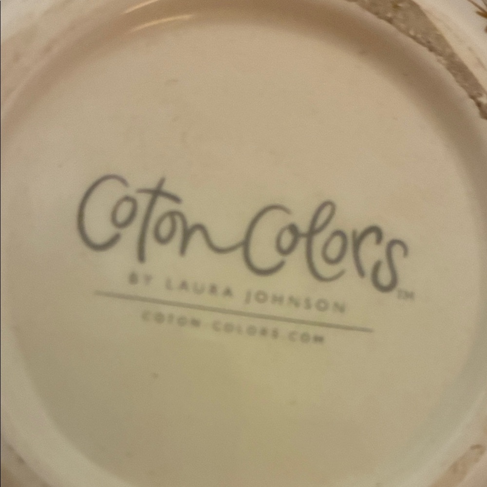 Coton Colors Cream and‎ Gold Star Mug - Picture 3 of 4